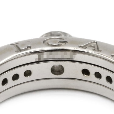 ブルガリ BVLGARI ビーゼロワン B-zero1 ソリテール リング ホワイトゴールド K18WG ダイヤモンド #49(JP9) リング 指輪 750 18金 9号