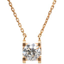 カルティエ Cartier C ドゥ カルティエ ネックレス N7413300 ホワイトゴールド K18PG ダイヤモンド ネックレス 750PG Au750 18金 1Pダイヤ
