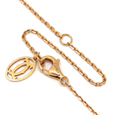 カルティエ Cartier C ドゥ カルティエ ネックレス N7413300 ホワイトゴールド K18PG ダイヤモンド ネックレス 750PG Au750 18金 1Pダイヤ