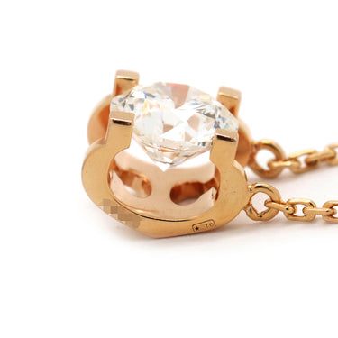 カルティエ Cartier C ドゥ カルティエ ネックレス N7413300 ホワイトゴールド K18PG ダイヤモンド ネックレス 750PG Au750 18金 1Pダイヤ