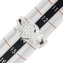 カルティエ Cartier パンテール ドゥ カルティエ ホワイトゴールド K18WG ダイヤモンド エメラルド オニキス #54 リング 指輪 パンサー 750 18K 13.5号