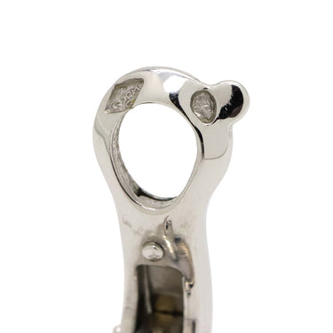 ヴァンクリーフアーペル Van Cleef & Arpels ビンテージ アルハンブラ VCARF48600 パールホワイトXホワイトゴールド K18WG マザーオブパール ピアス 750WG 18K