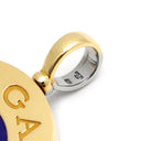 ブルガリ BVLGARI ブルガリブルガリ イエローゴールドXシルバー K18YG ステンレス ラピスラズリ オニキス ペンダントトップ 紫 黒 18K 2way