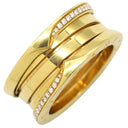 ブルガリ BVLGARI ビーゼロワン B-zero1 3バンド ダイヤリング 359160 イエローゴールド K18YG ダイヤモンド ＃54(JP14) リング 指輪 18K YG 750 18金 13号