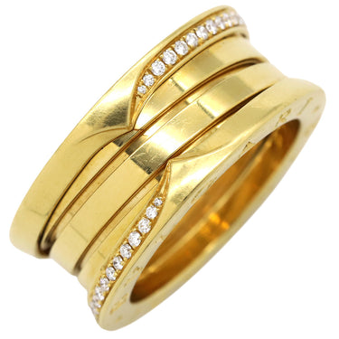 ブルガリ BVLGARI ビーゼロワン B-zero1 3バンド ダイヤリング 359160 イエローゴールド K18YG ダイヤモンド ＃54(JP14) リング 指輪 18K YG 750 18金 13号