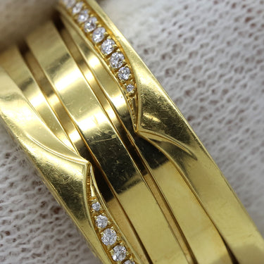 ブルガリ BVLGARI ビーゼロワン B-zero1 3バンド ダイヤリング 359160 イエローゴールド K18YG ダイヤモンド ＃54(JP14) リング 指輪 18K YG 750 18金 13号