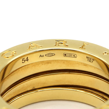 ブルガリ BVLGARI ビーゼロワン B-zero1 3バンド ダイヤリング 359160 イエローゴールド K18YG ダイヤモンド ＃54(JP14) リング 指輪 18K YG 750 18金 13号