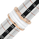 ブルガリ BVLGARI ビーゼロワン B-zero1 4バンドリング ピンクゴールド×ホワイト K18PG セラミック #60(JP20) リング 指輪 BVLGARI Au750 PG 18K 18金 19.5号