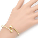 ティファニー Tiffany & Co ハードウェア ボール バイパス イエローゴールド K18YG ブレスレット T＆Co. Au750