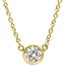 ティファニー Tiffany & Co バイザヤード シングルダイヤモンド ペンダント イエローゴールド K18YG ダイヤモンド ネックレス 750YG T&Co. 1石 エルサペレッティ