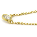 ティファニー Tiffany & Co バイザヤード シングルダイヤモンド ペンダント イエローゴールド K18YG ダイヤモンド ネックレス 750YG T&Co. 1石 エルサペレッティ