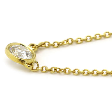 ティファニー Tiffany & Co バイザヤード シングルダイヤモンド ペンダント イエローゴールド K18YG ダイヤモンド ネックレス 750YG T&Co. 1石 エルサペレッティ