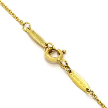 ティファニー Tiffany & Co バイザヤード シングルダイヤモンド ペンダント イエローゴールド K18YG ダイヤモンド ネックレス 750YG T&Co. 1石 エルサペレッティ