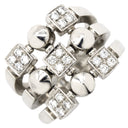 ブルガリ BVLGARI ルチア ホワイトゴールド K18WG ダイヤモンド リング 指輪 750 18K 18金 WG ダイヤモンド 11号