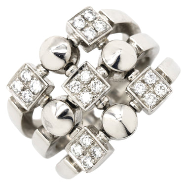 ブルガリ BVLGARI ルチア ホワイトゴールド K18WG ダイヤモンド リング 指輪 750 18K 18金 WG ダイヤモンド 11号