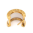 ブルガリ BVLGARI B-zero1 ビーゼロワン ホワイト×イエローゴールド K18YG セラミック ピアス 白 BVLGARI Au750 18K 18金 スパイラル コロッセオ