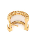 ブルガリ BVLGARI B-zero1 ビーゼロワン ホワイト×イエローゴールド K18YG セラミック ピアス 白 BVLGARI Au750 18K 18金 スパイラル コロッセオ