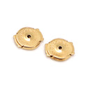 ブルガリ BVLGARI B-zero1 ビーゼロワン ホワイト×イエローゴールド K18YG セラミック ピアス 白 BVLGARI Au750 18K 18金 スパイラル コロッセオ