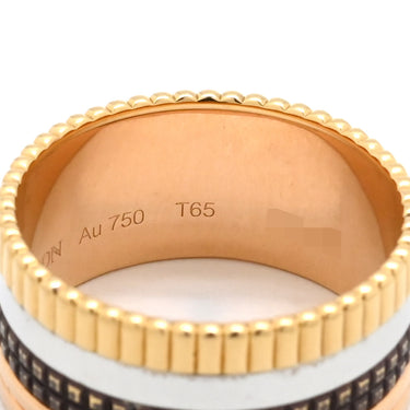 ブシュロン BOUCHERON キャトル クラシック ラージ JRG00257 4カラー K18YG K18PG K18WG ブラウンPVD ＃T65(JP25) リング 指輪 750 18K 24.5号