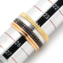 ブシュロン BOUCHERON キャトル クラシック ラージ JRG00257 4カラー K18YG K18PG K18WG ブラウンPVD ＃T65(JP25) リング 指輪 750 18K 24.5号