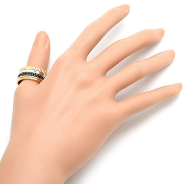 ブシュロン BOUCHERON キャトル クラシック ラージ JRG00257 4カラー K18YG K18PG K18WG ブラウンPVD ＃T65(JP25) リング 指輪 750 18K 24.5号