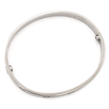 カルティエ Cartier LOVE ラブブレス B6067619 ホワイトゴールド K18WG #19 ブレスレット 750WG 18K 18金 バングル