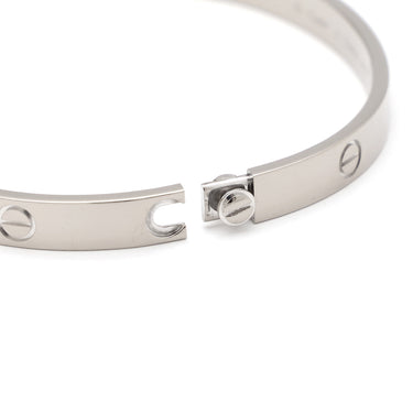 カルティエ Cartier LOVE ラブブレス B6067619 ホワイトゴールド K18WG #19 ブレスレット 750WG 18K 18金 バングル