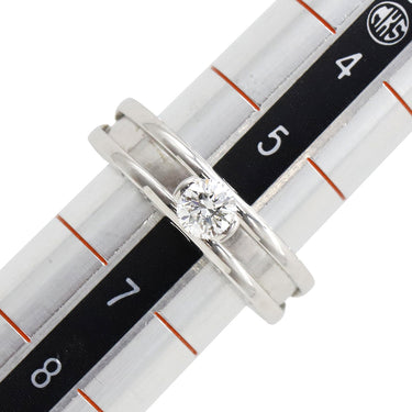 ブルガリ BVLGARI ビーゼロワン B-zero1 ソリテール リング ホワイトゴールド K18WG ダイヤモンド #46(JP6) リング 指輪 750 18金 1粒 1石 6号