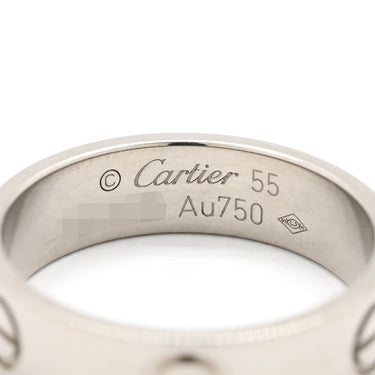 カルティエ Cartier ラブリング B4084755 ホワイトゴールド K18WG #55(JP15) リング 指輪 LOVE Ring 750 18K WG 18金 14.5号