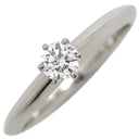 ティファニー Tiffany & Co ソリティア ダイヤリング プラチナシルバー Pt950 ダイヤモンド リング 指輪 T＆Co. 一粒 1P 8号