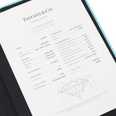 ティファニー Tiffany & Co ソリティア ダイヤリング プラチナシルバー Pt950 ダイヤモンド リング 指輪 T＆Co. 一粒 1P 8号