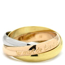 カルティエ Cartier トリニティ クラシック ホワイトゴールド×イエローゴールド×ピンクゴールド K18WG K18YG K18PG #54(JP14) リング 指輪 3色ゴールドリング 14号