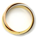 カルティエ Cartier トリニティ クラシック ホワイトゴールド×イエローゴールド×ピンクゴールド K18WG K18YG K18PG #54(JP14) リング 指輪 3色ゴールドリング 14号