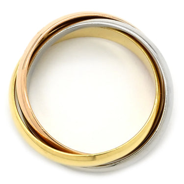 カルティエ Cartier トリニティ クラシック ホワイトゴールド×イエローゴールド×ピンクゴールド K18WG K18YG K18PG #54(JP14) リング 指輪 3色ゴールドリング 14号