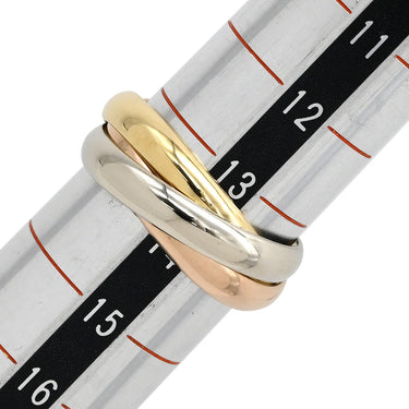 カルティエ Cartier トリニティ クラシック ホワイトゴールド×イエローゴールド×ピンクゴールド K18WG K18YG K18PG #54(JP14) リング 指輪 3色ゴールドリング 14号