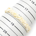 ノンブランド NON BRAND パール ７連 シルバーXパールホワイト K14WG パール ブレスレット