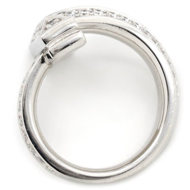 ティファニー Tiffany & Co Tワン ワイド ダイヤ 68170036 ホワイトゴールド K18WG ダイヤモンド リング 指輪 T＆Co. 750 WG 18金 パヴェダイヤ 4.5号