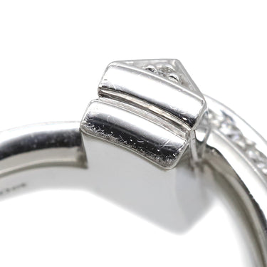 ティファニー Tiffany & Co Tワン ワイド ダイヤ 68170036 ホワイトゴールド K18WG ダイヤモンド リング 指輪 T＆Co. 750 WG 18金 パヴェダイヤ 4.5号