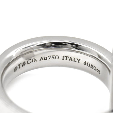 ティファニー Tiffany & Co Tワン ワイド ダイヤ 68170036 ホワイトゴールド K18WG ダイヤモンド リング 指輪 T＆Co. 750 WG 18金 パヴェダイヤ 4.5号