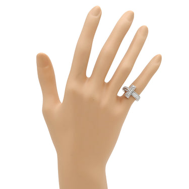 ティファニー Tiffany & Co Tワン ワイド ダイヤ 68170036 ホワイトゴールド K18WG ダイヤモンド リング 指輪 T＆Co. 750 WG 18金 パヴェダイヤ 4.5号