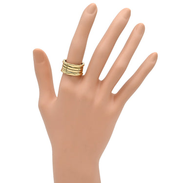 ブルガリ BVLGARI ビーゼロワン B-zero1 4バンドリング イエローゴールド K18YG #54(JP14) リング 指輪 BVLGARI Au750 YG 18K 18金 13.5号
