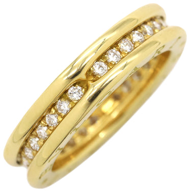 ブルガリ BVLGARI ビーゼロワン B-zero1 1バンドリング XS イエローゴールド K18YG ダイヤモンド #52(JP12) リング 指輪 750YG 18金 パヴェ ダイヤモンド 12号