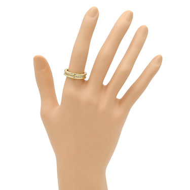 ブルガリ BVLGARI ビーゼロワン B-zero1 1バンドリング XS イエローゴールド K18YG ダイヤモンド #52(JP12) リング 指輪 750YG 18金 パヴェ ダイヤモンド 12号