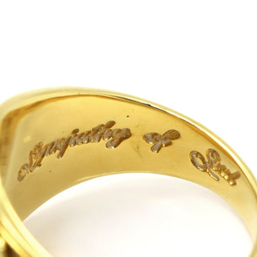 シンパシー オブ ソウル SYMPATHY OF SOUL イエローゴールド K18YG カラーストーン リング 指輪 Au750 18K 18金 カラーストーン ブラック石 9号