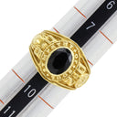 シンパシー オブ ソウル SYMPATHY OF SOUL イエローゴールド K18YG カラーストーン リング 指輪 Au750 18K 18金 カラーストーン ブラック石 9号