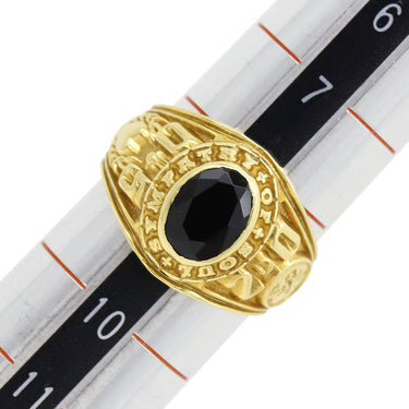 シンパシー オブ ソウル SYMPATHY OF SOUL イエローゴールド K18YG カラーストーン リング 指輪 Au750 18K 18金 カラーストーン ブラック石 9号