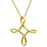 ティファニー Tiffany & Co インフィニティ クロス イエローゴールド K18YG ネックレス 750YG 18金 18KT エルサペレッティ
