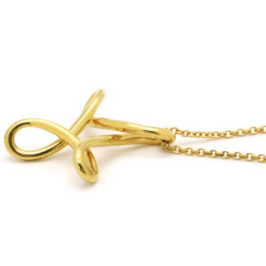 ティファニー Tiffany & Co インフィニティ クロス イエローゴールド K18YG ネックレス 750YG 18金 18KT エルサペレッティ