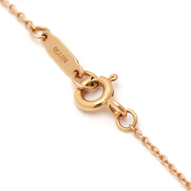 ティファニー Tiffany & Co リボン ボウ ペンダント ローズゴールド K18PG ピンクサファイヤ ネックレス ピンクゴールド Au750 PG 3P