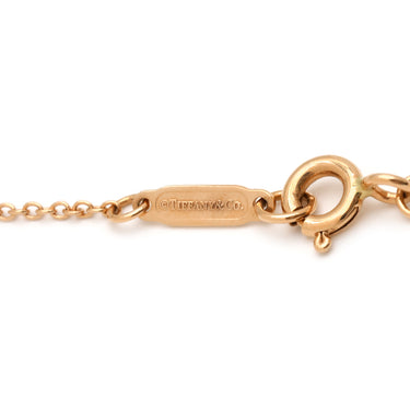 ティファニー Tiffany & Co リボン ボウ ペンダント ローズゴールド K18PG ピンクサファイヤ ネックレス ピンクゴールド Au750 PG 3P